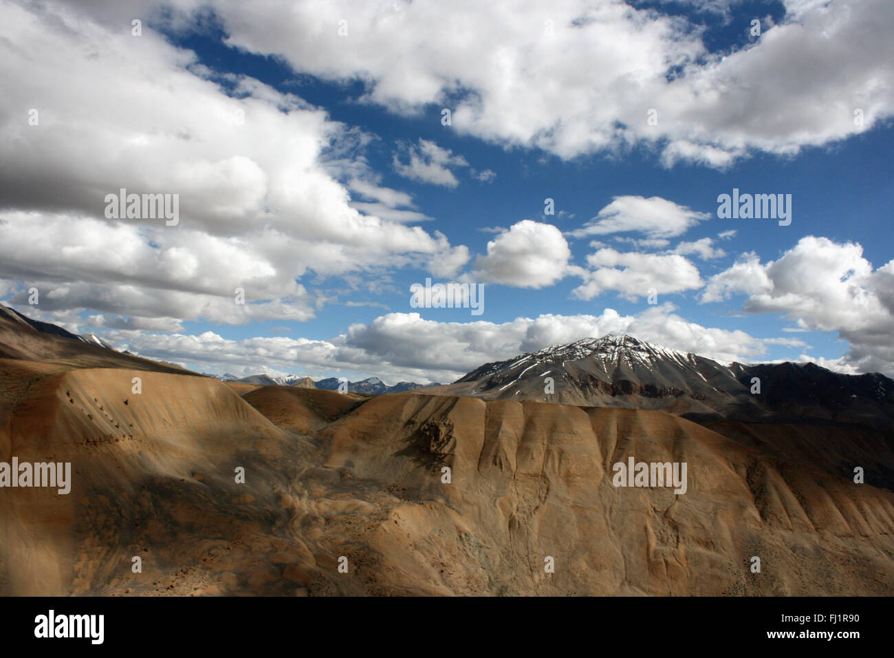 Wunderschöne Landschaft auf dem Leh, Manali Straße, Ladakh, Indien Stockfoto