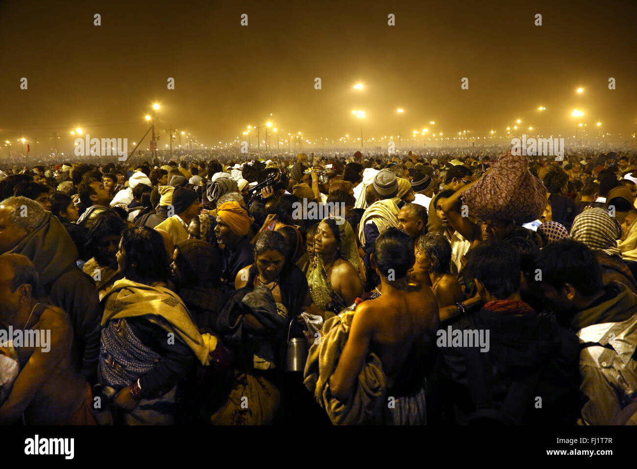 Maha Kumbh Mela 2013 - Menschen und Masse - Januar - Februar 2013 Stockfoto