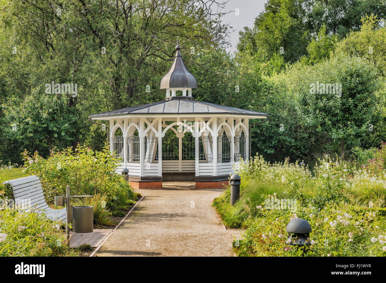 Der Themenpark Garten der Sinne eröffnete am 24. Mai 2003, Binz, Insel Rügen, Mecklenburg-Western Pomerania, Deutschland Stockfoto