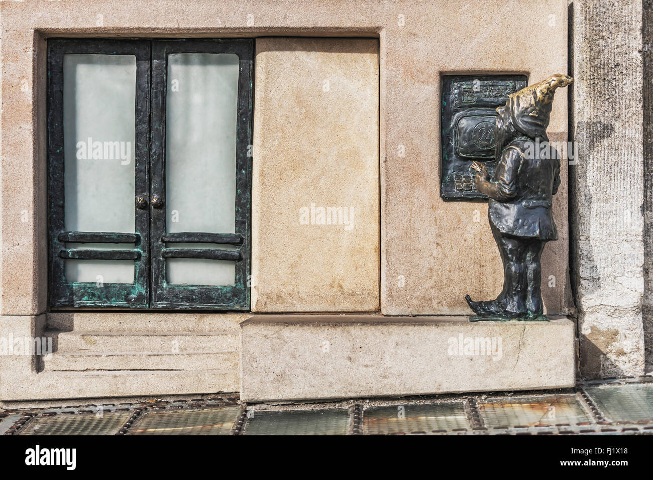 Wroclaws Zwerge (Krasnale) sind eine touristische Attraktion in Wroclaw, niedriger Woiwodschaft Schlesien, Polen, Europa Stockfoto