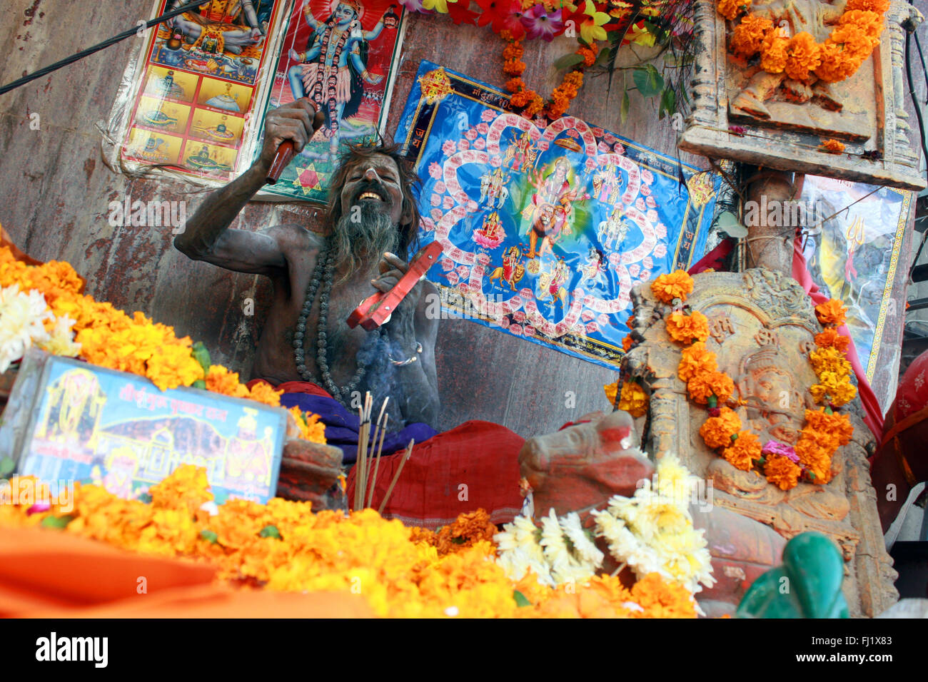 Pushkar Mela camel fair, Leute, Atmosphäre und street scene Stockfoto