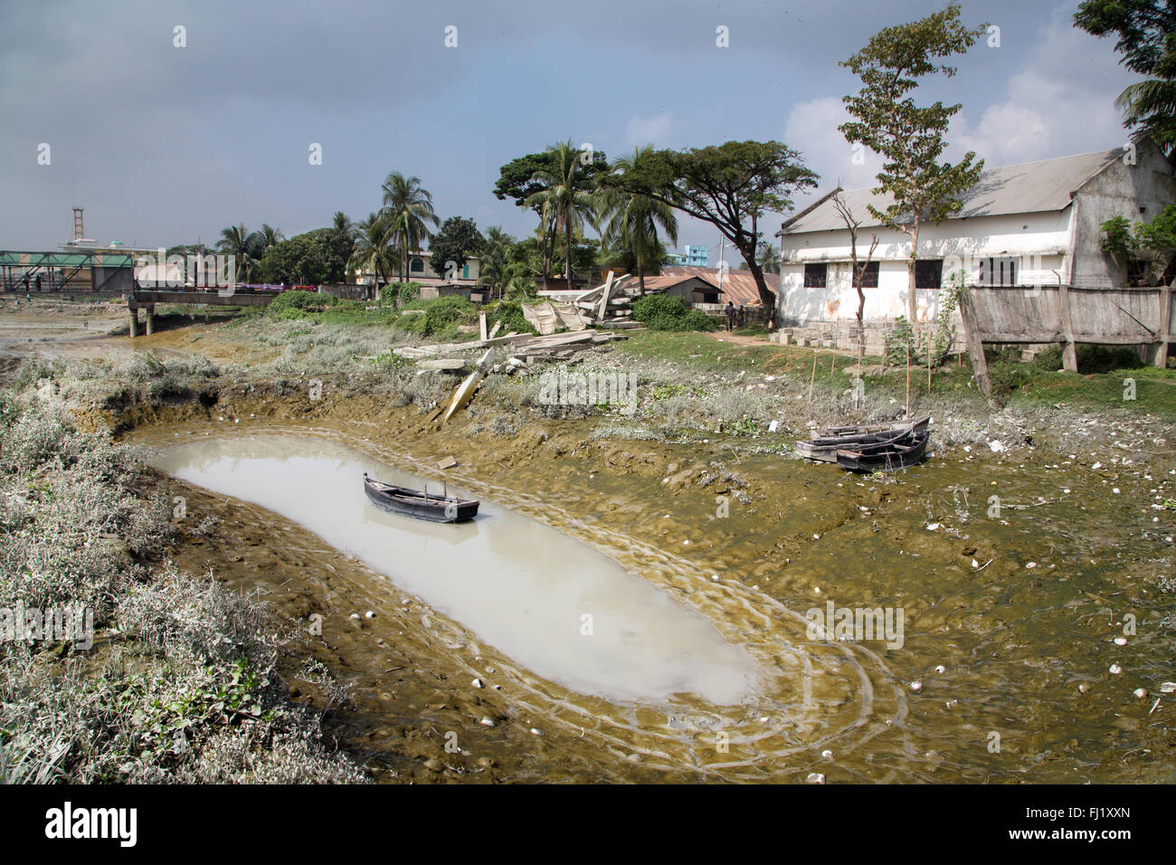 Der Hafen von Chittagong - Bangladesch - Landschaft Stockfoto