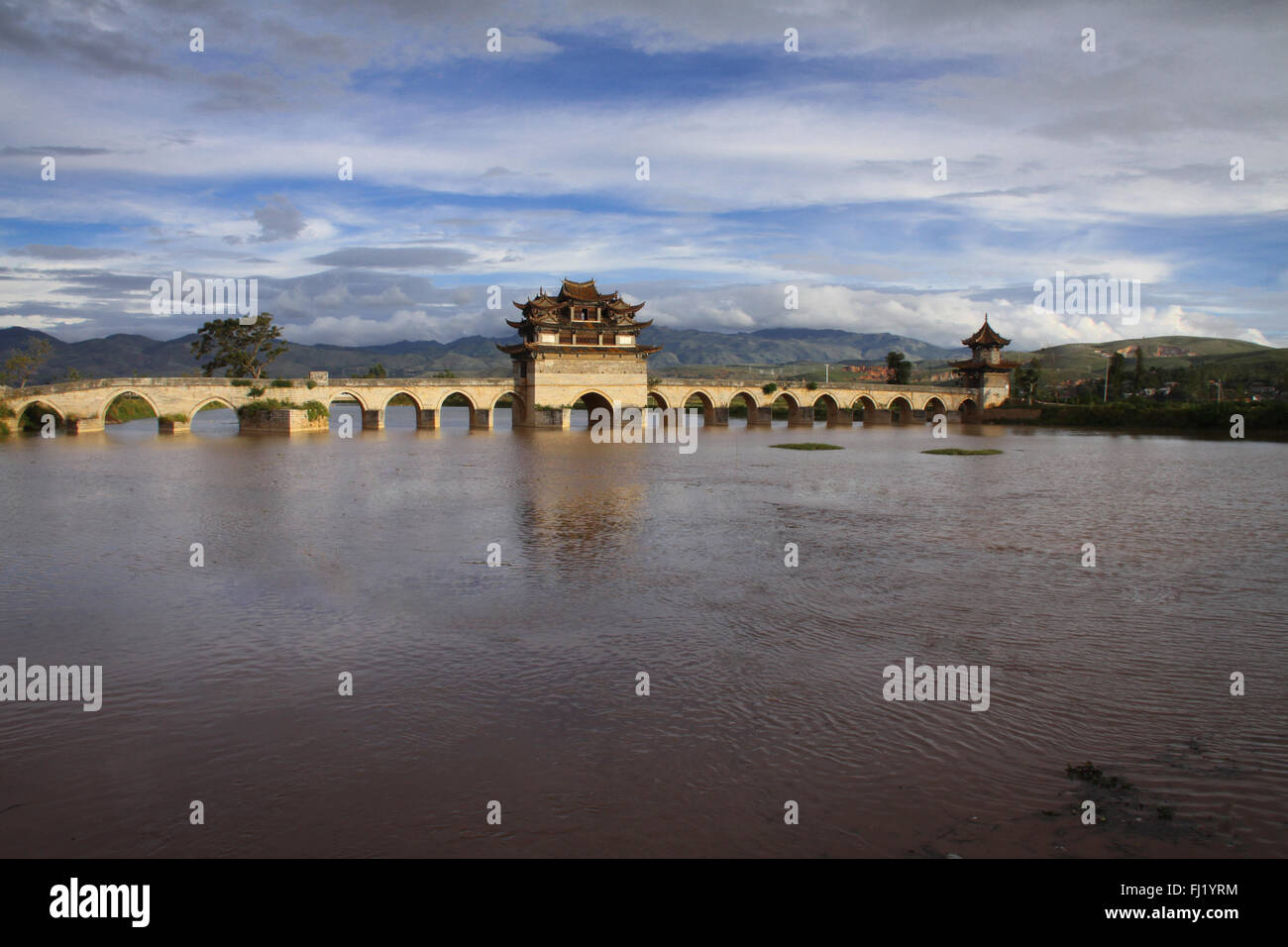 Double Dragon Bridge, Jianshui, Provinz Yunnan, China Stockfoto