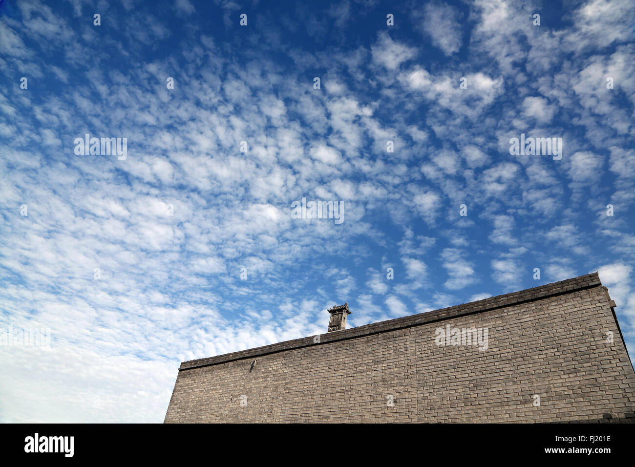 Pingyao Altstadt Wand-/Rempart/Bollwerk, China Stockfoto