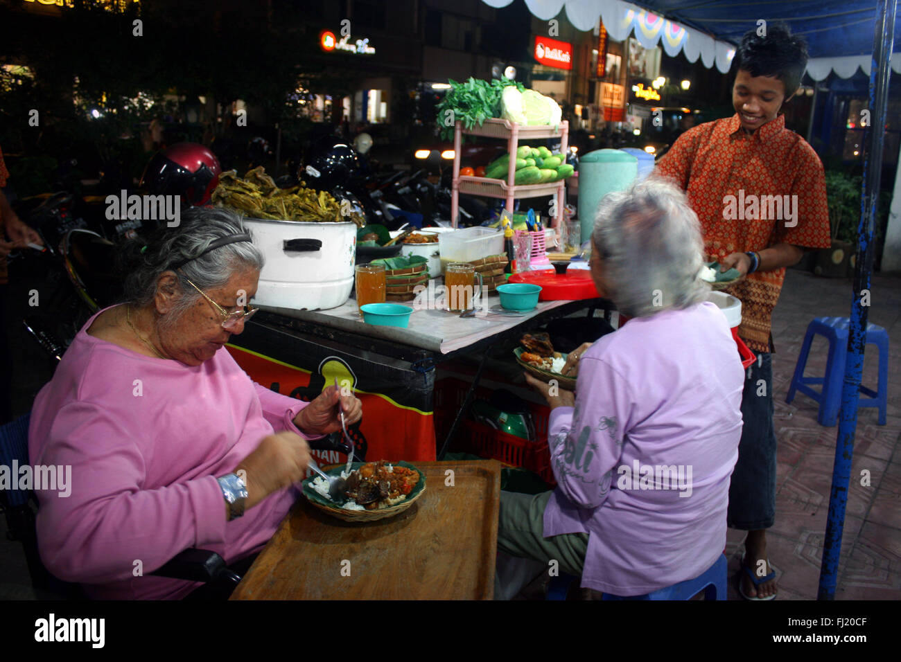 Indonesien Orte, Denkmäler zu besichtigen Stockfoto