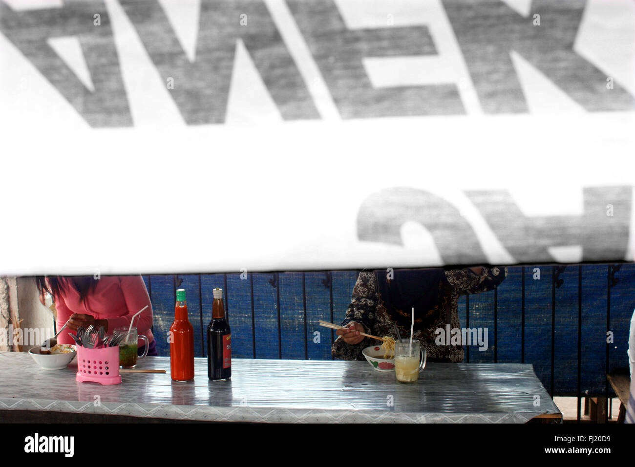 Indonesien Orte, Denkmäler zu besichtigen Stockfoto