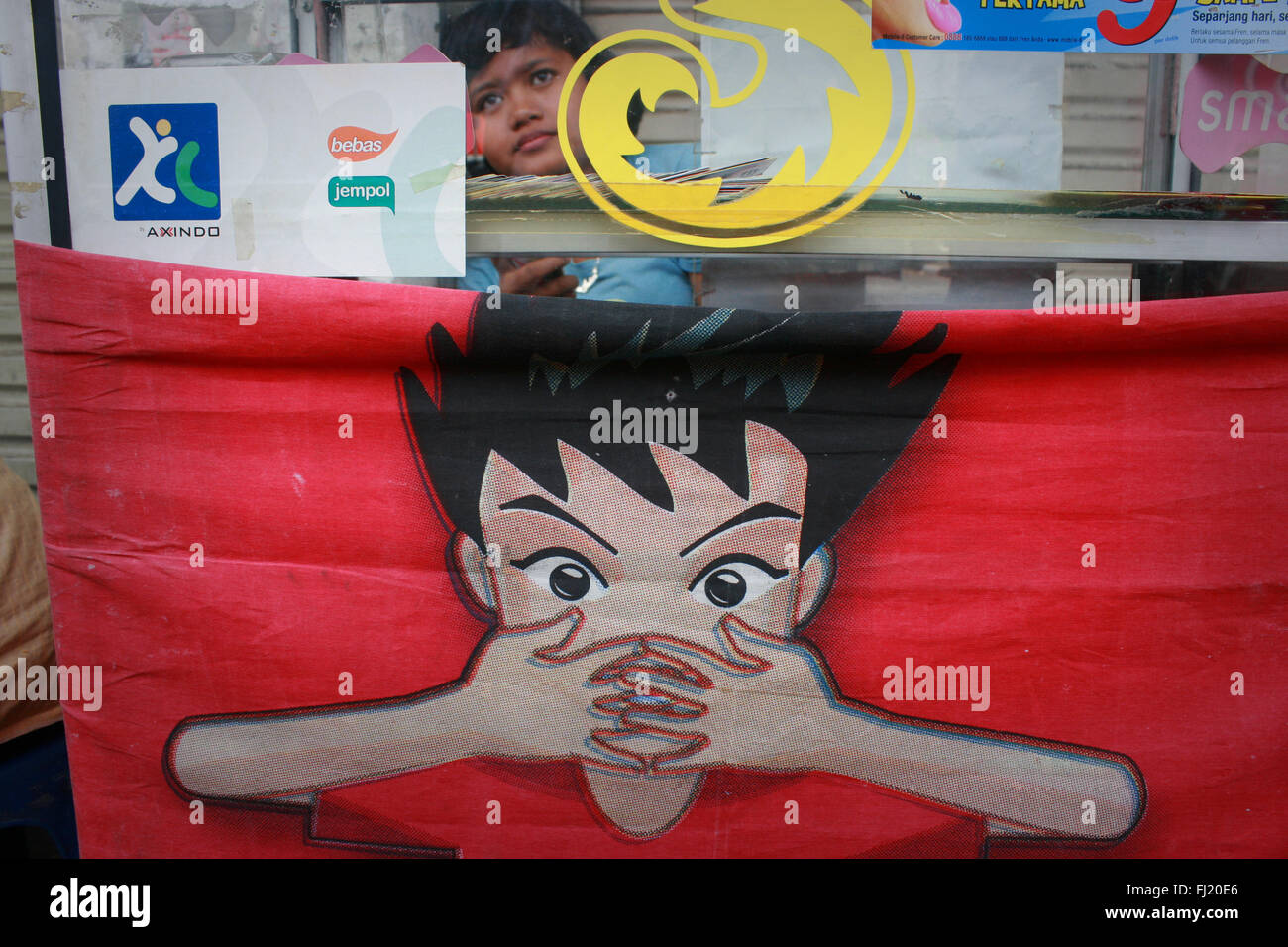 Indonesien Orte, Denkmäler zu besichtigen Stockfoto