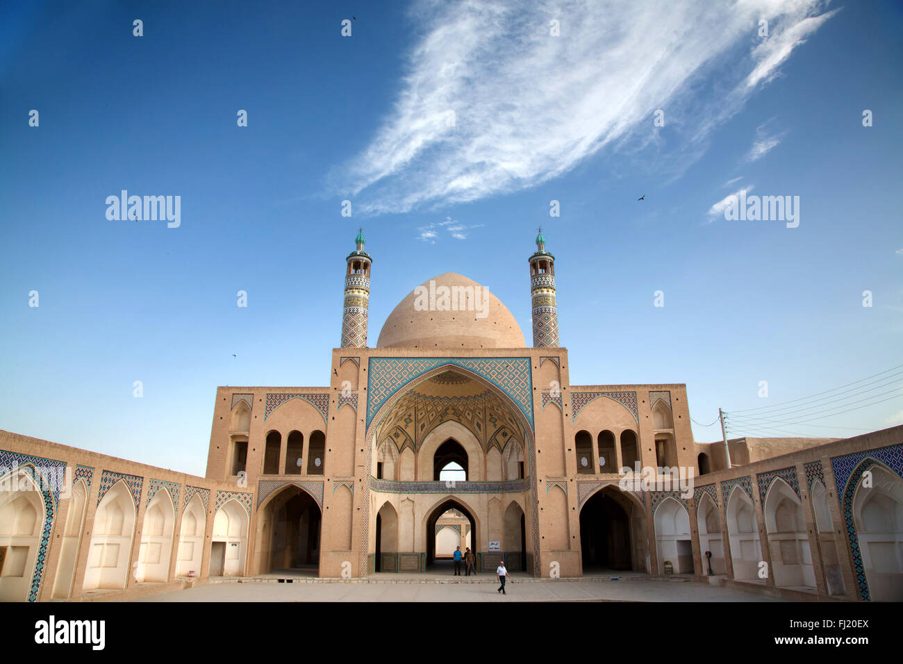 Agha Bozorg Moschee, Kashan Stockfoto