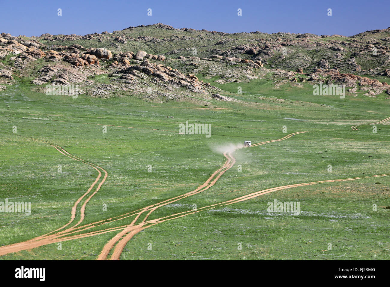 Mongolei-Landschaft Stockfoto