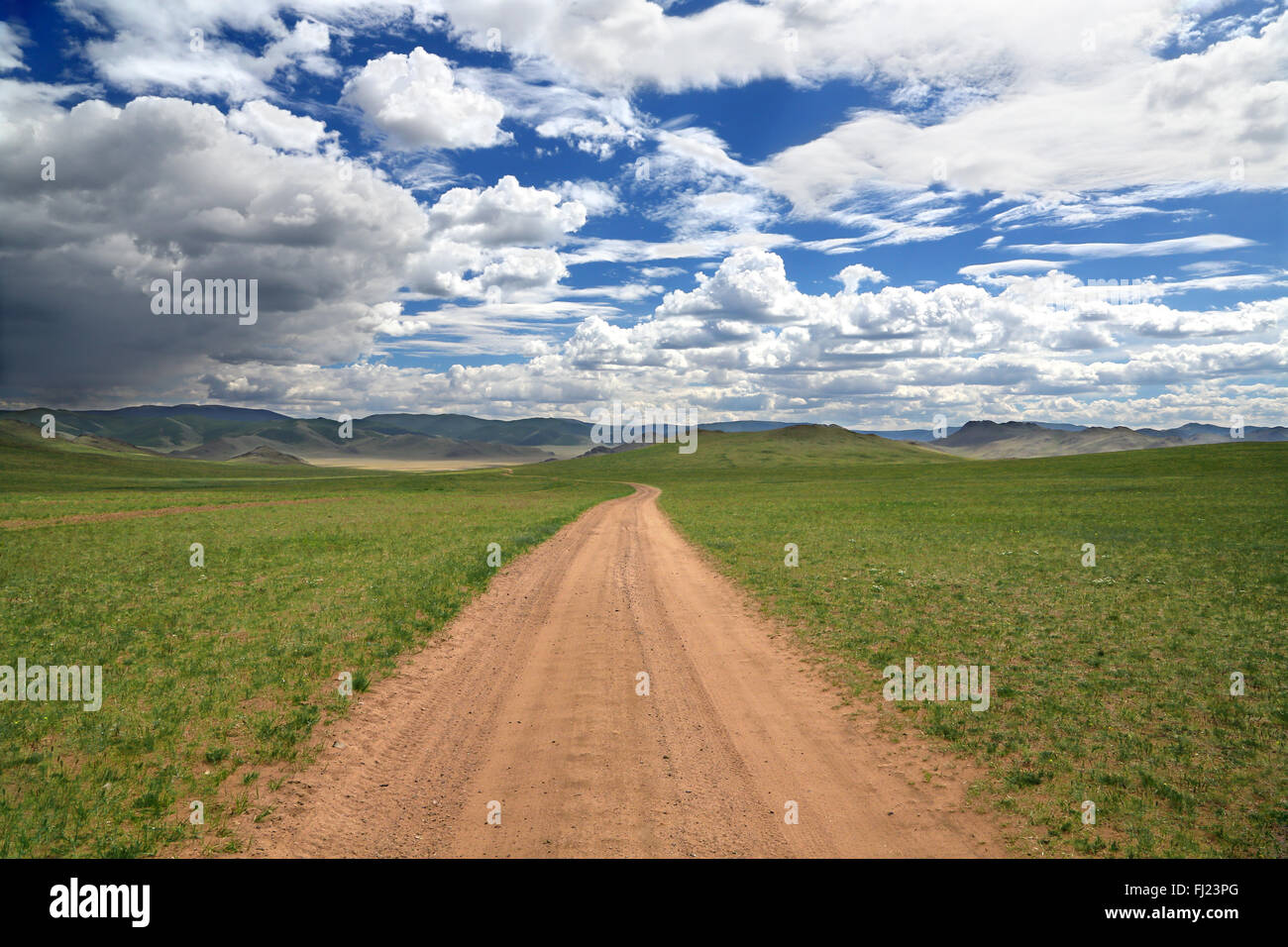 Mongolei-Landschaft Stockfoto