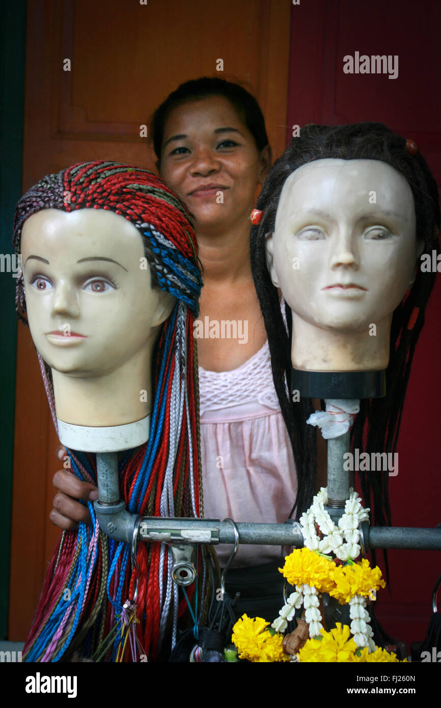 Streetlife in Bangkok. Stockfoto