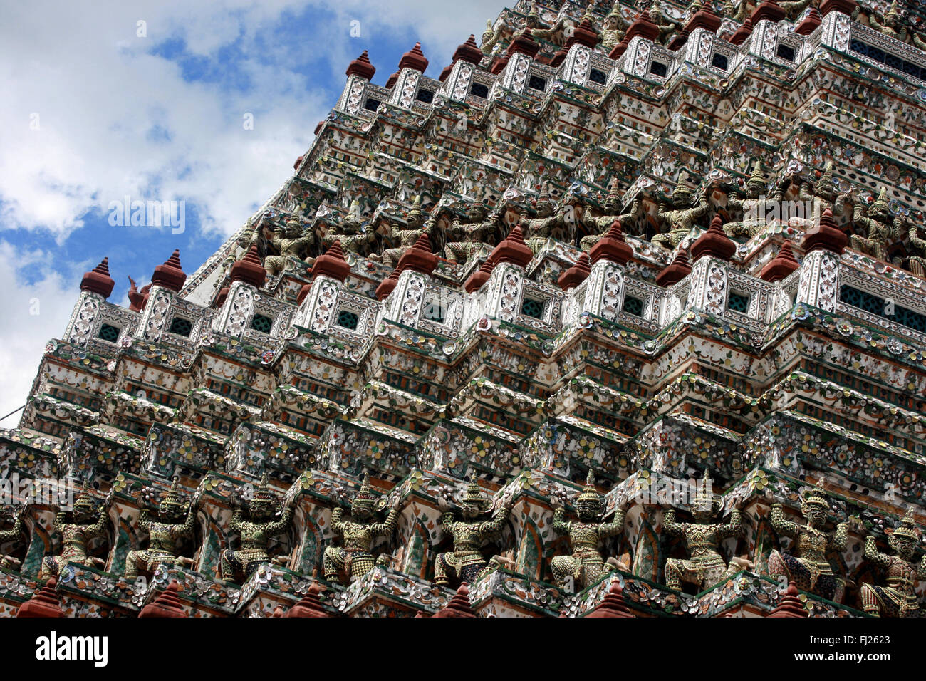 Wat Arun Tempel/buddhistischen Pagode in Bangkok, Thailand Stockfoto