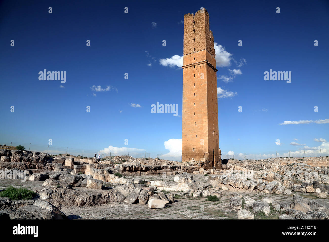 Harran - Ulu Camii Minarett - Osttürkei Stockfoto