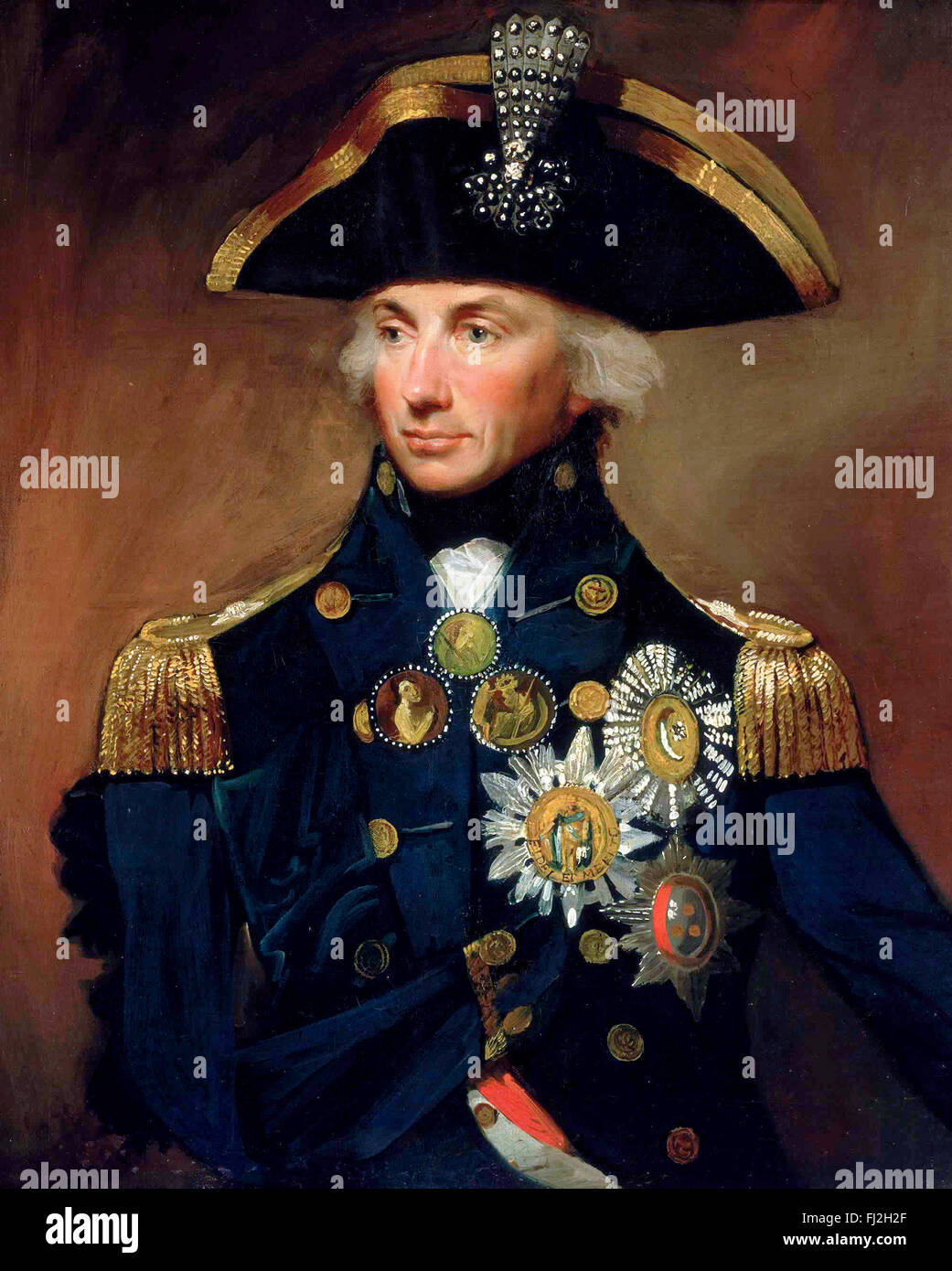 Admiral Horatio Lord Nelson von Lemuel Francis Abbott Stockfoto