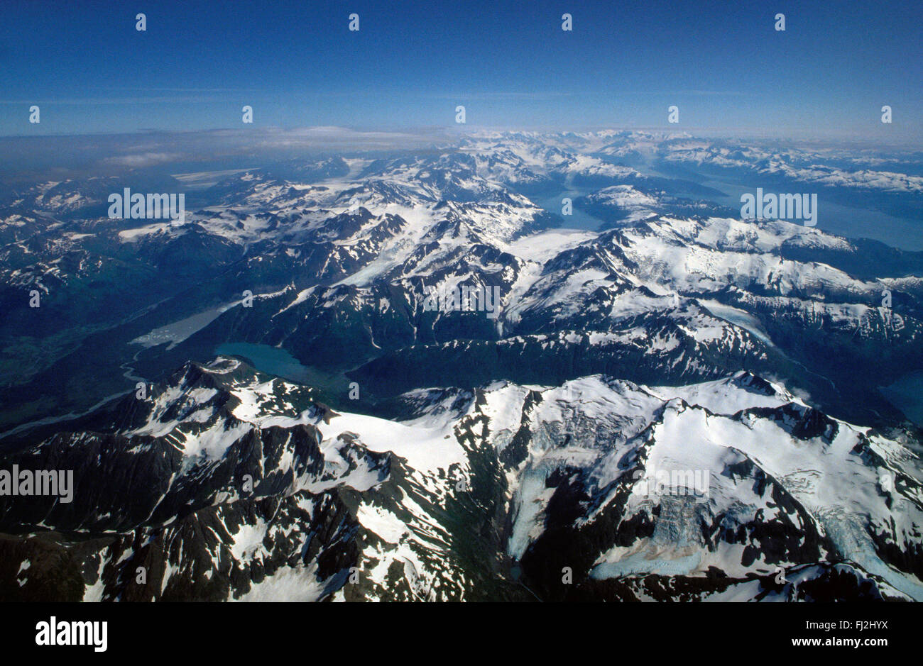 Luftbild von der KENAI-Halbinsel - ALASKA Stockfoto