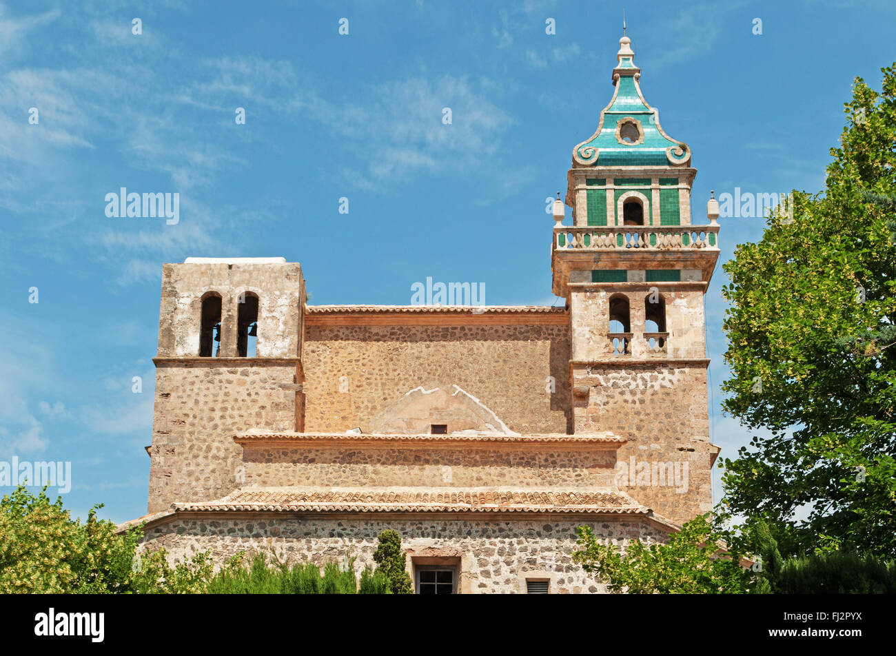 Mallorca, Balearen, Spanien: Real Cartuja de Valldemossa, ein altes Kartäuserkloster gegründet als königliche Residenz Stockfoto