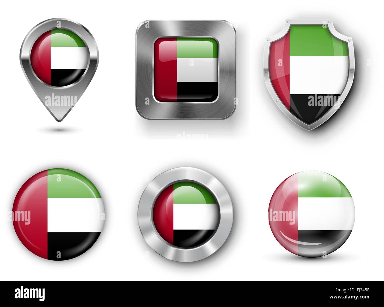 Land Flagge Bages Stock Vektor