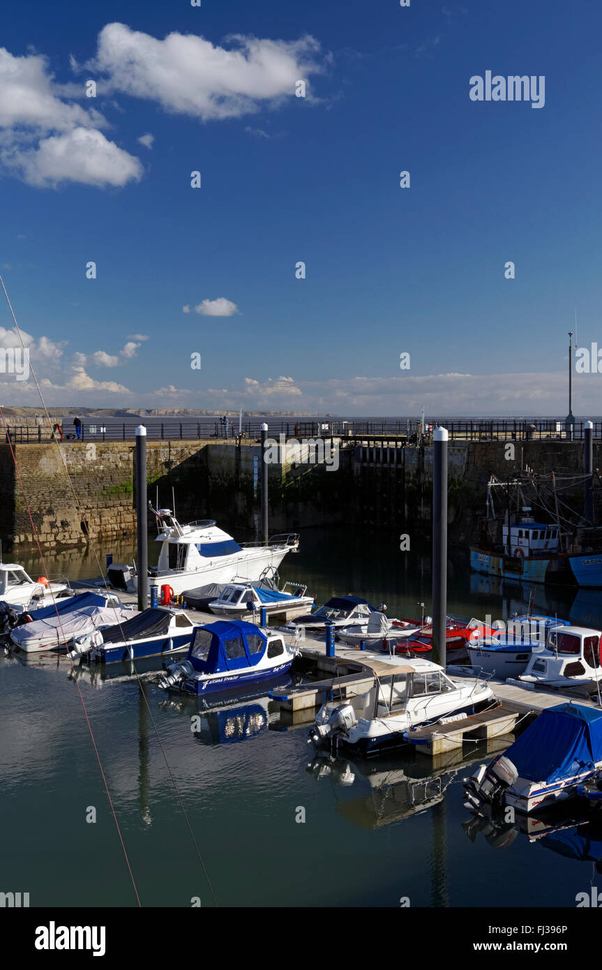 Hafen von Porthcawl, Porthcawl, South Wales, UK Stockfoto