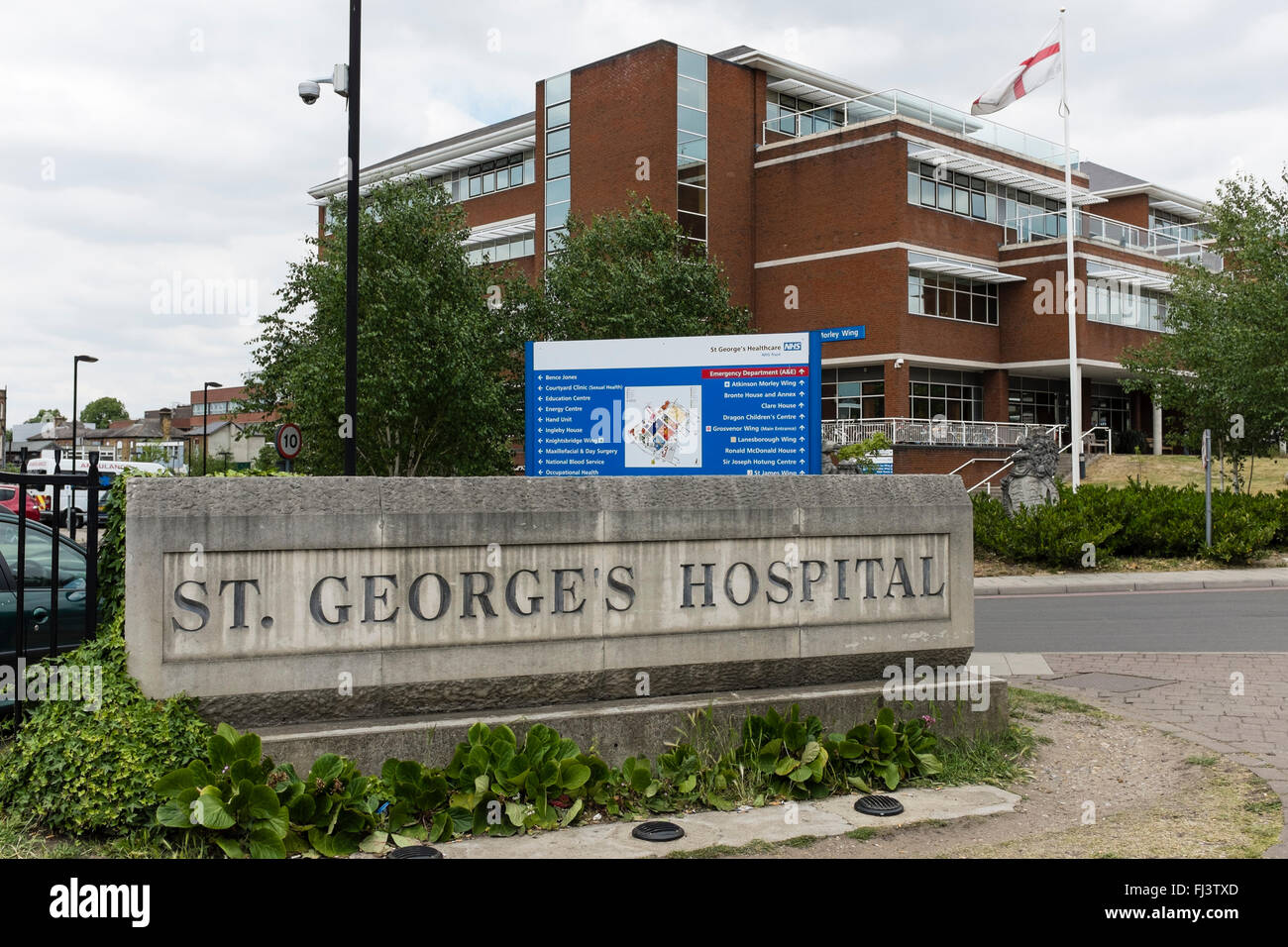 St.-Georgs Hospital, Tooting, London, UK Stockfoto