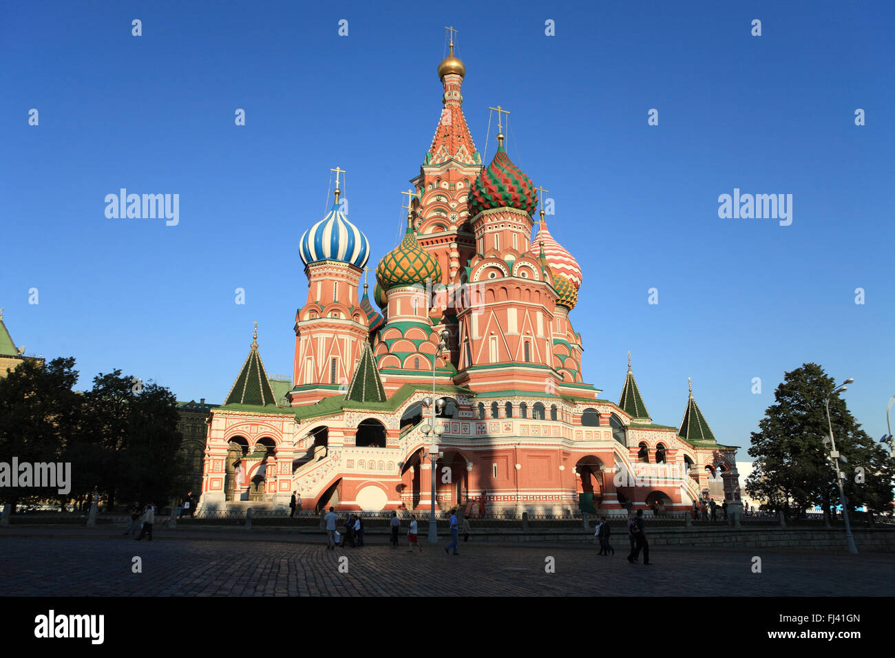 seligen Basilius-Kathedrale am Tag Stockfoto