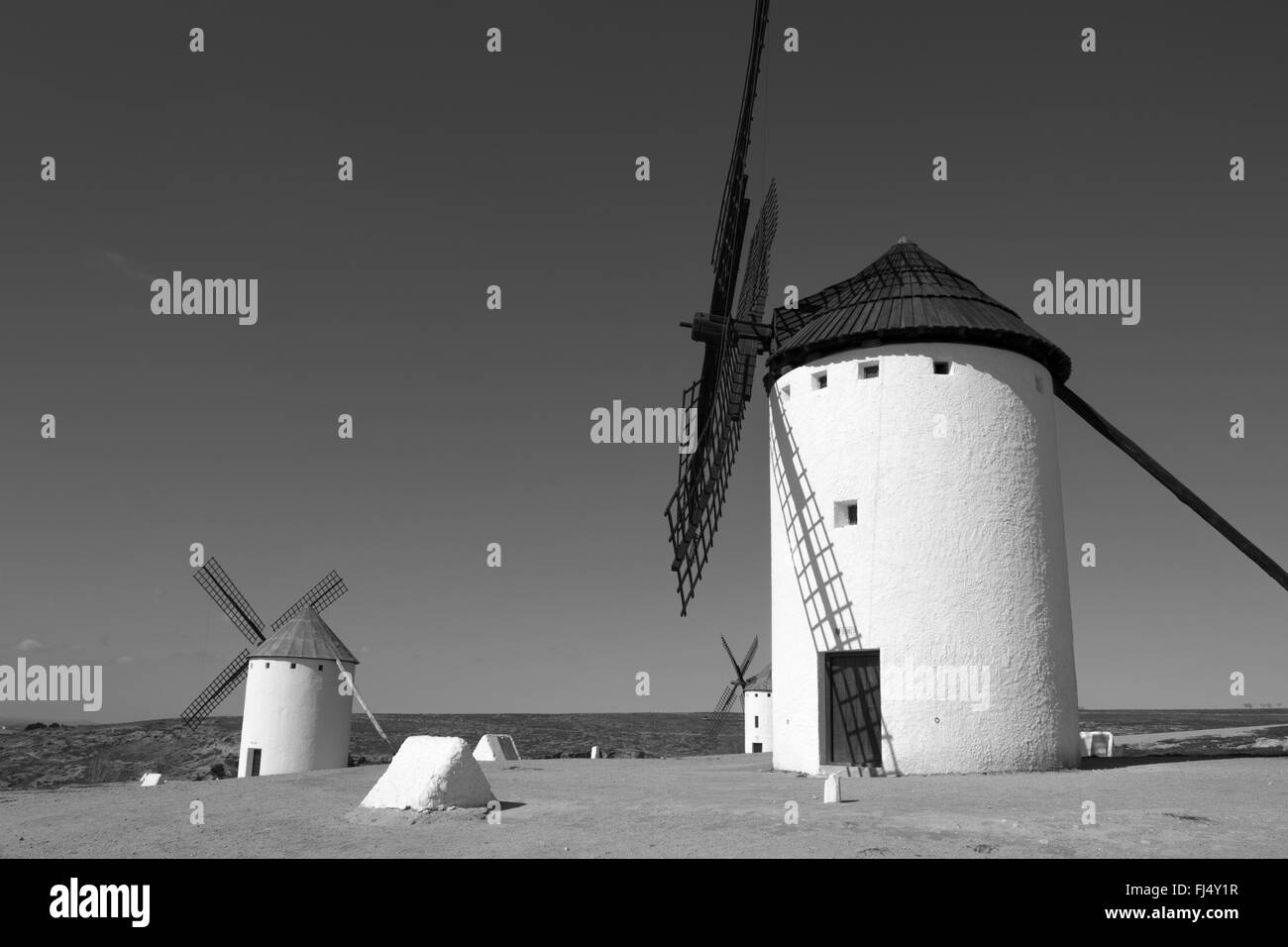 Campo de Criptana, Windmühlen, España Stockfoto