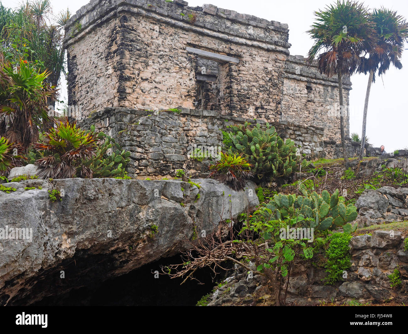 Maya-Ruinen in Tulum, Mexiko, Yucatan, Tulum Stockfoto