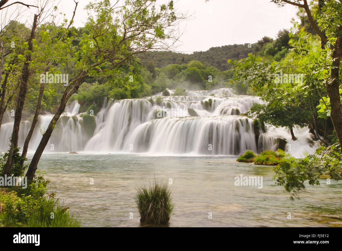 Skradinski Buk Kaskaden, Kroatien Krka Nationalpark Stockfoto