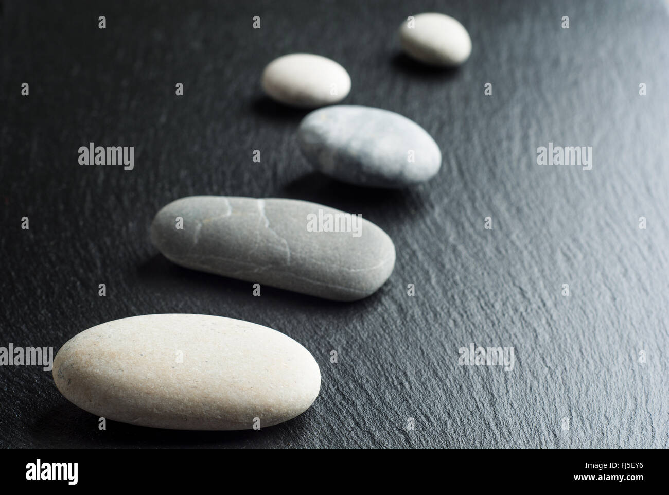 Wellness Steinen Behandlung Szene, Zen wie Konzepte Stockfoto