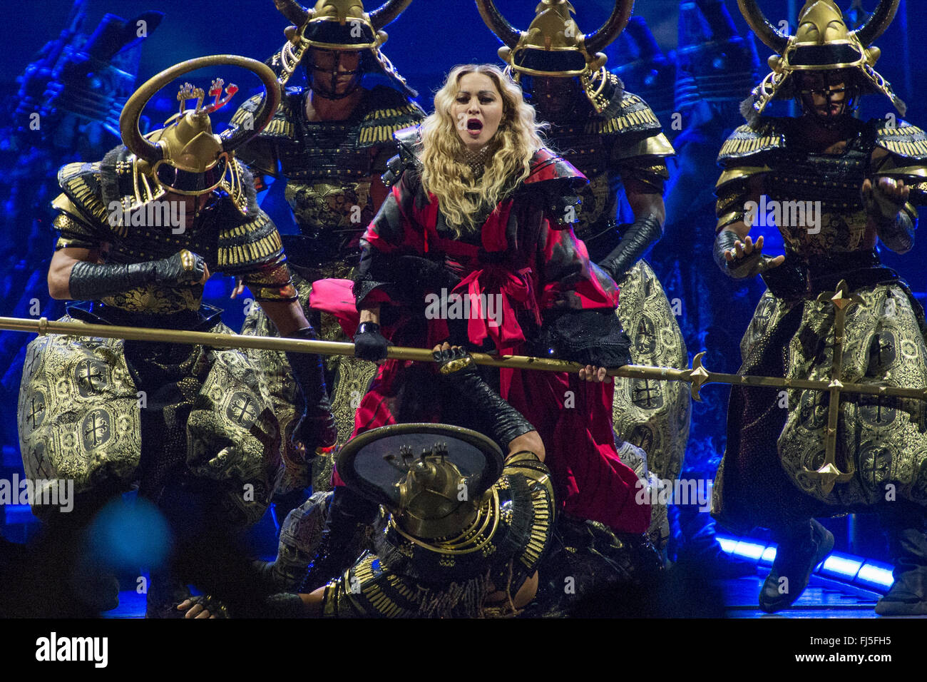 Madonna spielt in Turin Stockfoto