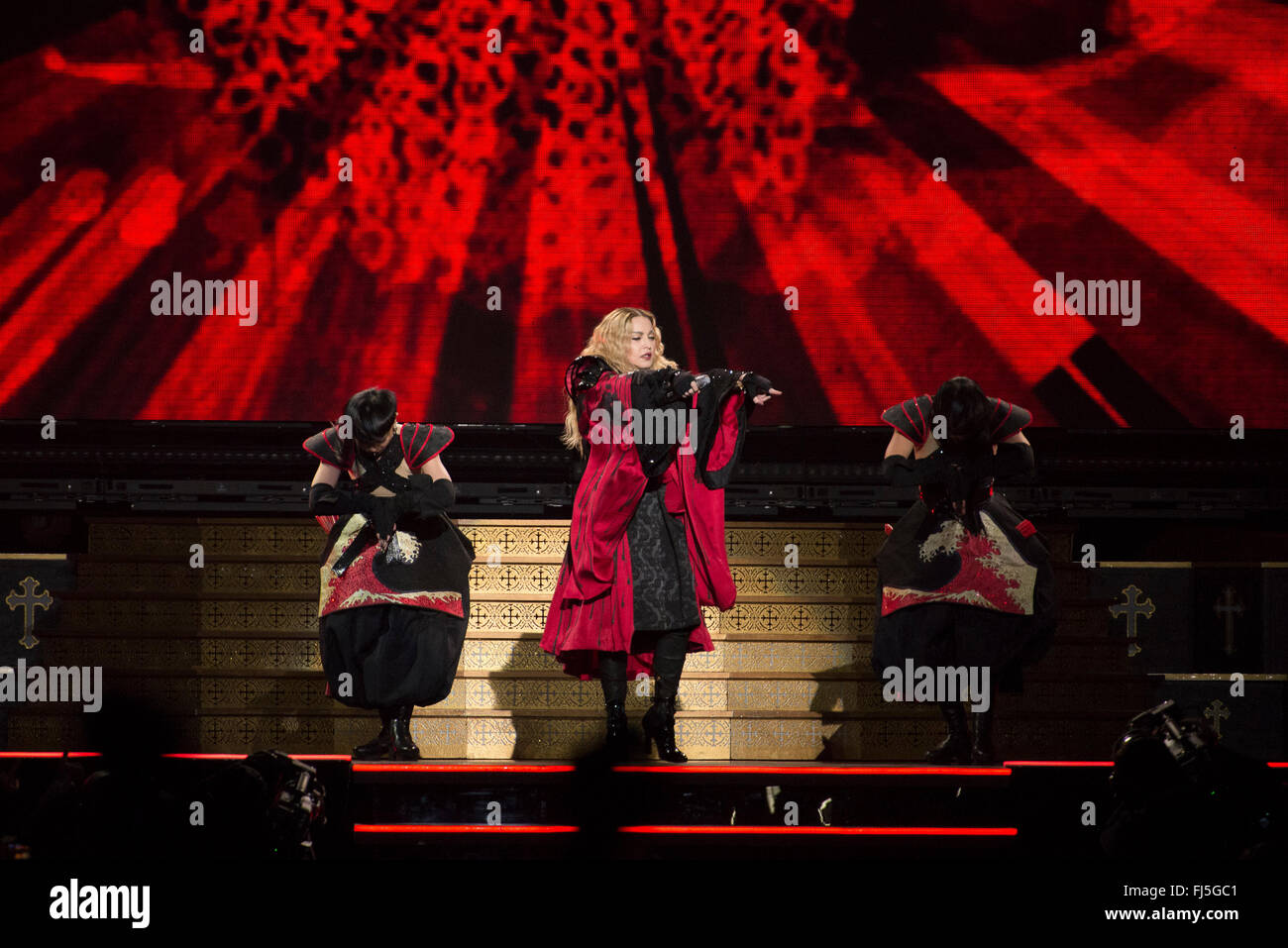 Madonna spielt in Turin Stockfoto