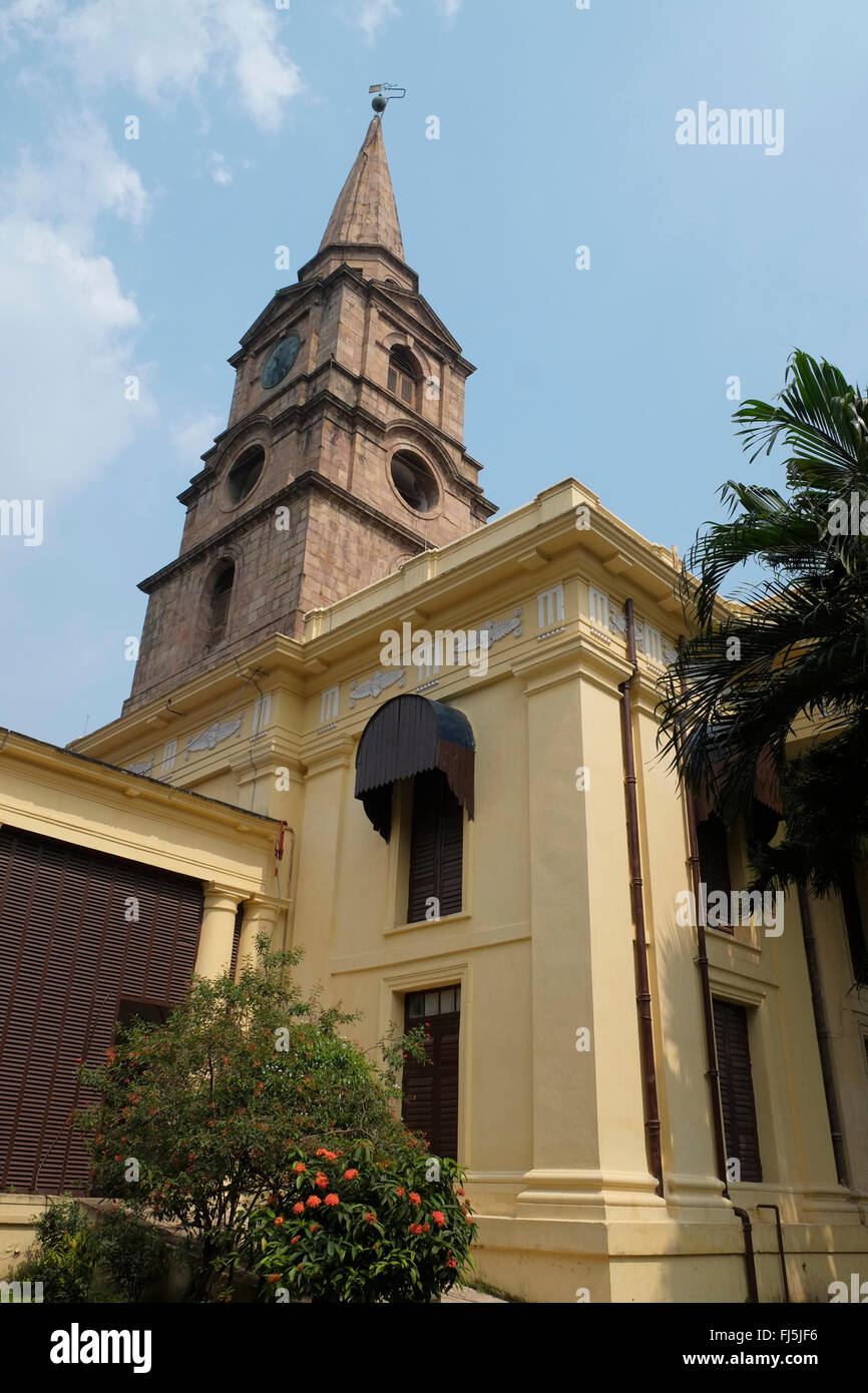 St. Johannes Kirche, Kolkata (Kalkutta), West Bengal, Indien. Stockfoto