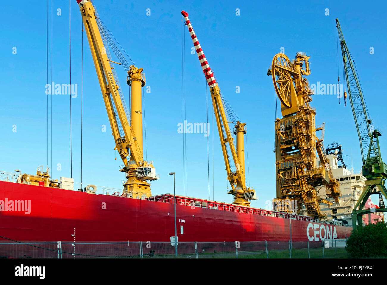 Detail der Bauphase Schiff Ceona Amazon, Deutschland, Bremerhaven  Stockfotografie - Alamy