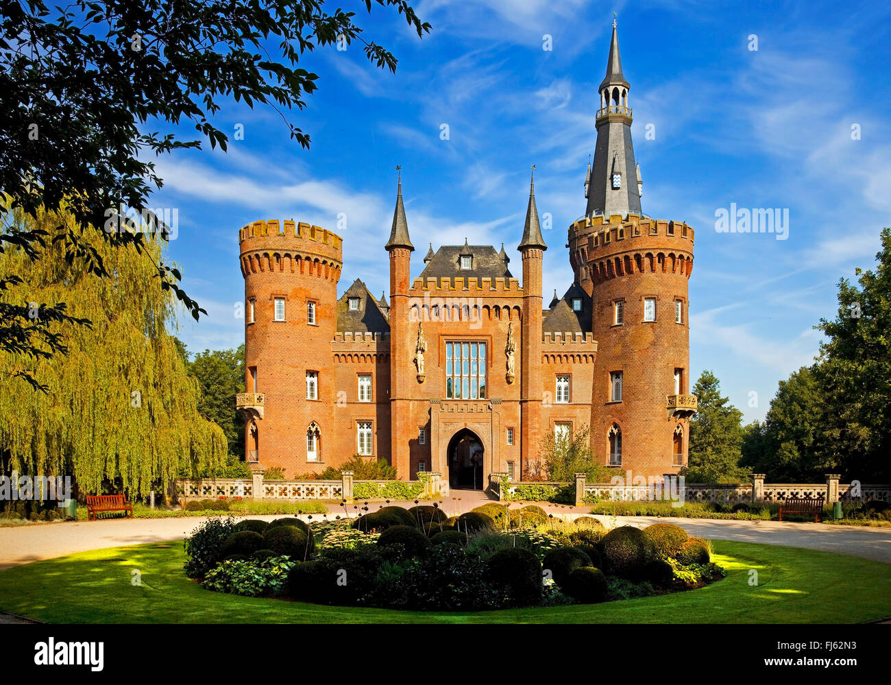 Schloss Moyland, Moyland Museum für moderne Kunst, Bedburg Hau, Niederrhein, Nordrhein-Westfalen, Deutschland Stockfoto