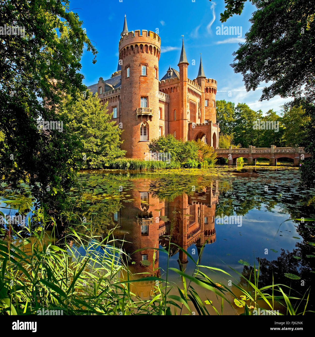 Schloss Moyland, Moyland Museum für moderne Kunst, Bedburg Hau, Niederrhein, Nordrhein-Westfalen, Deutschland Stockfoto