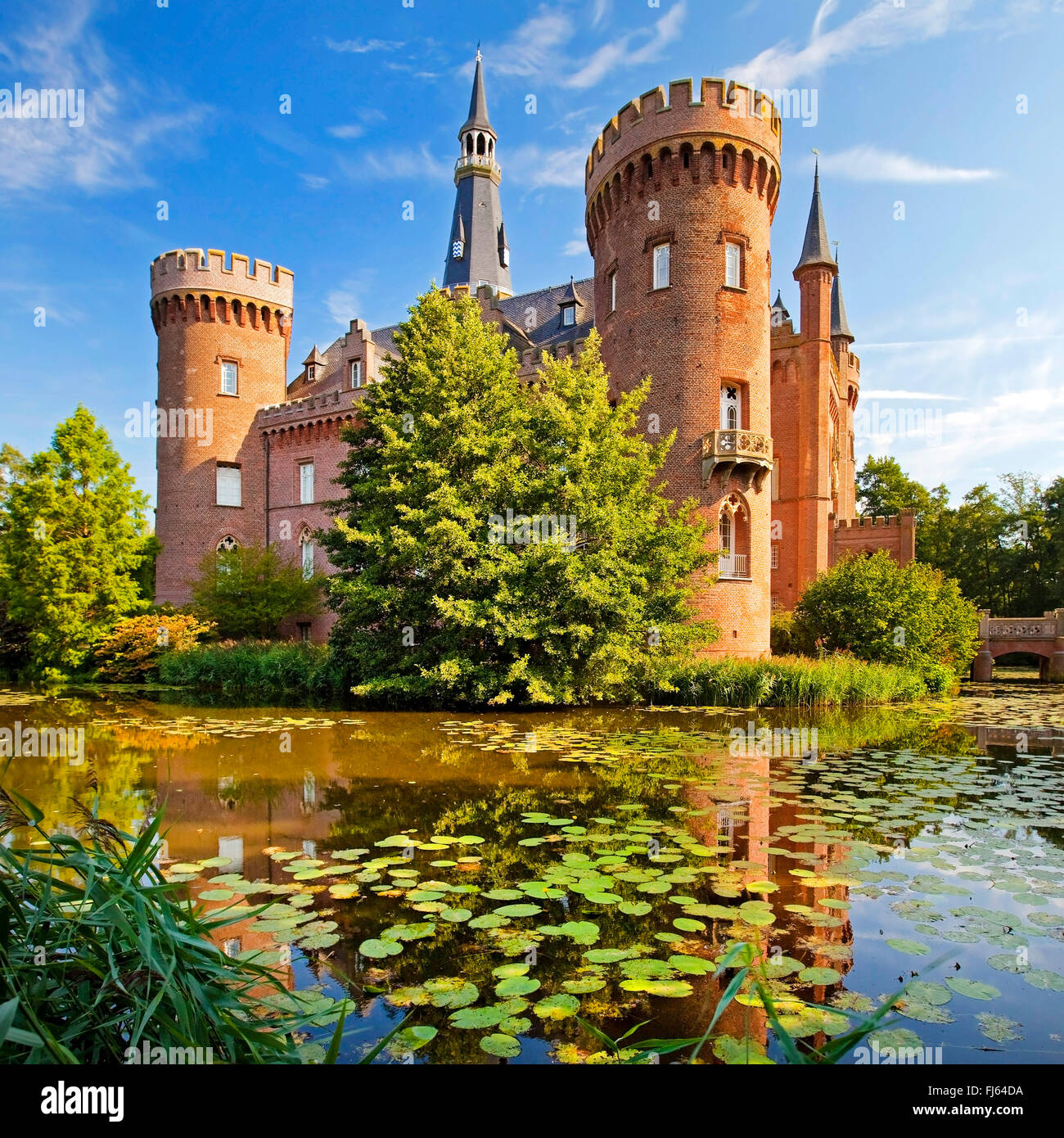 Schloss Moyland, Moyland Museum für moderne Kunst, Bedburg Hau, Niederrhein, Nordrhein-Westfalen, Deutschland Stockfoto