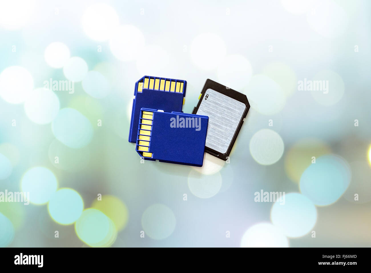 SD-Karte als Speicher-Devices für den Einsatz in digitalen Kameras und Multimedia-Geräte. Stockfoto