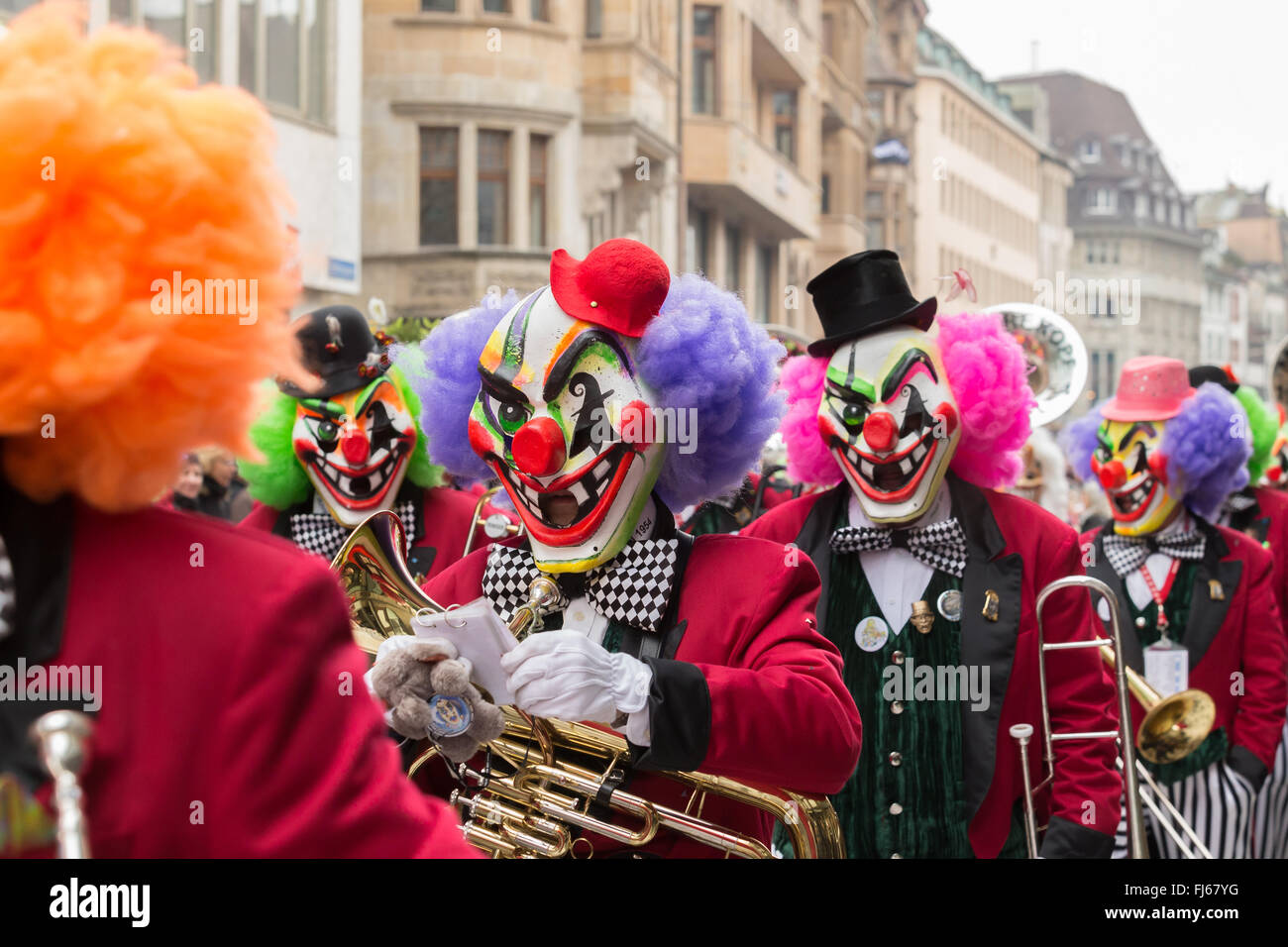 A Clown Mask At Basel Carnival In Switzerland Stockfotos und -bilder Kaufen  - Alamy