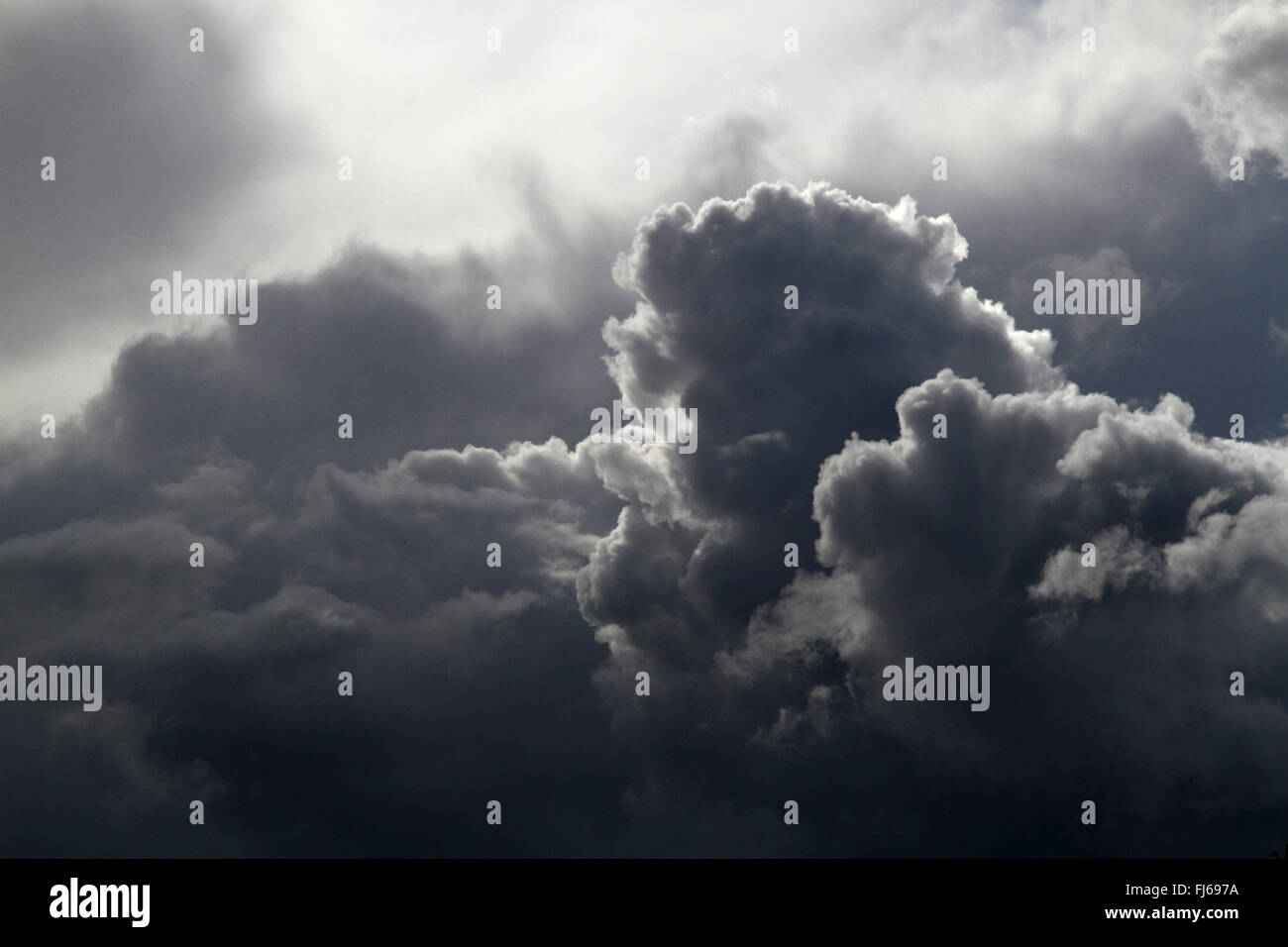 Gewitterwolken, Deutschland Stockfoto