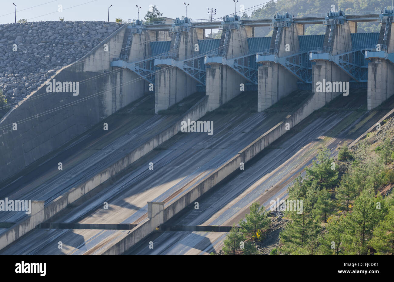 Wasserkraft-Staudamm Stockfoto