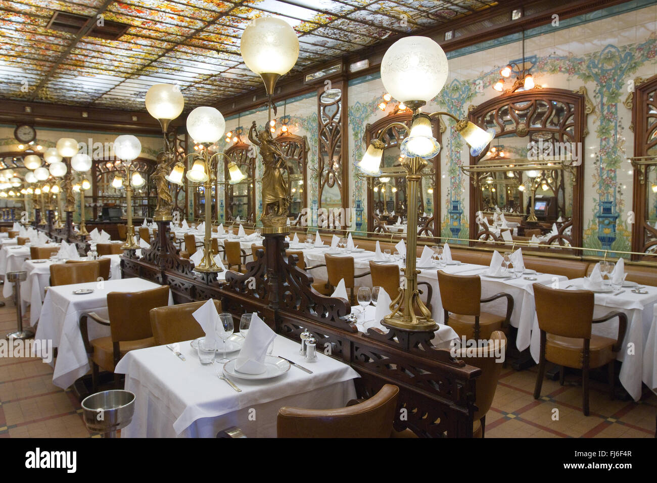 Parisian Restaurant Le Montparnasse 1900 Paris Frankreich Stockfoto