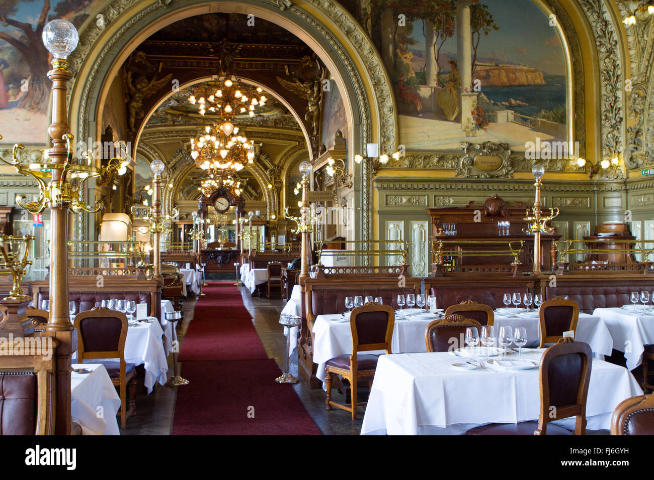 Im Restaurant Le train Bleu Paris Frankreich Stockfoto