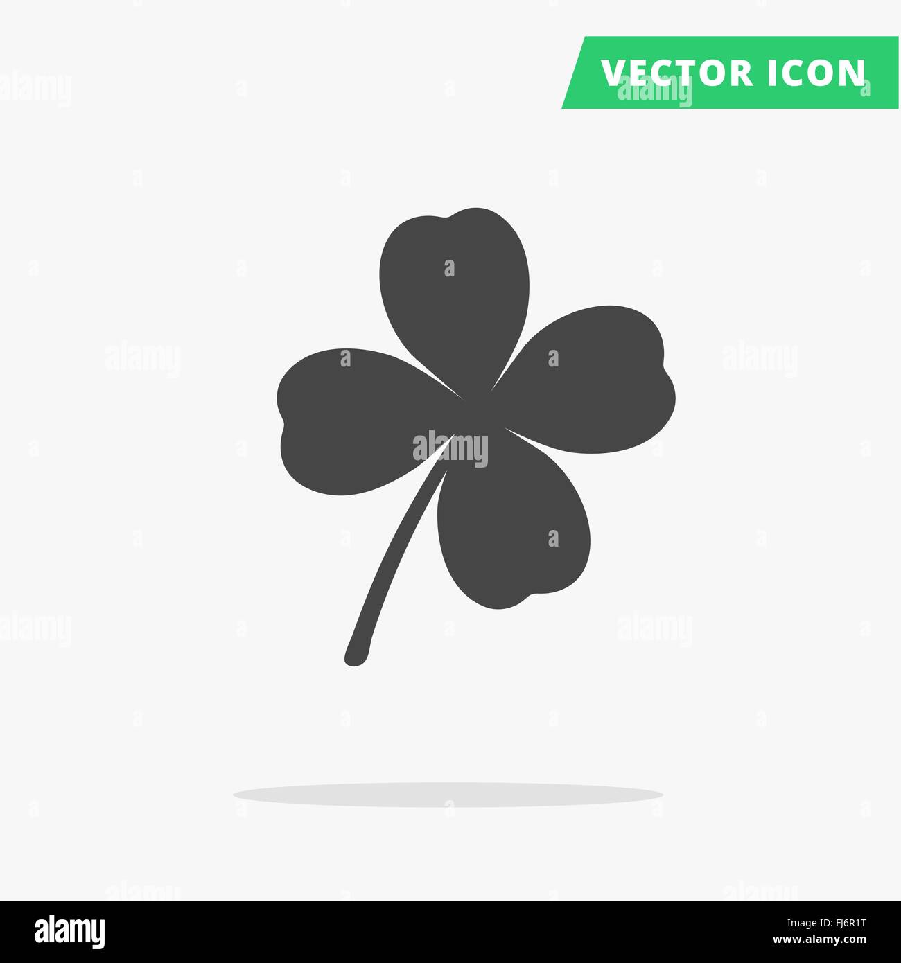 Klee Silhouette Zeichen Gluck Stock Vektorgrafik Alamy