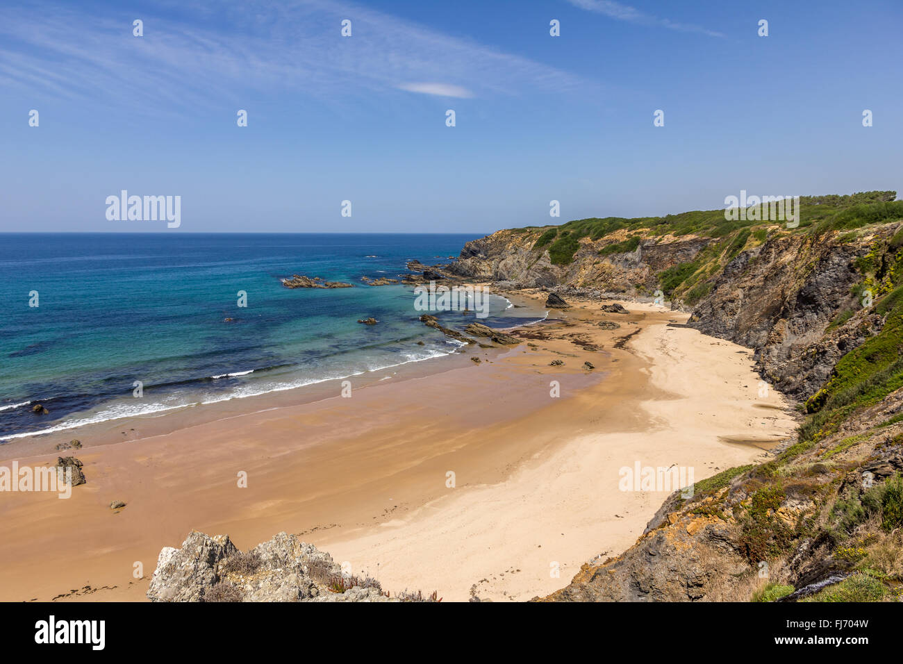 Strand-Passage der Vicentina Route im Alentejo Portugal Stockfoto
