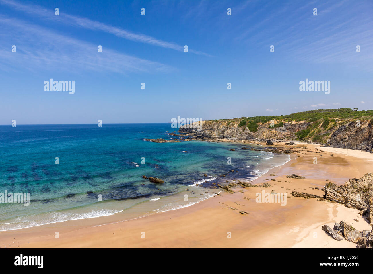 Strand-Passage der Vicentina Route im Alentejo Portugal Stockfoto