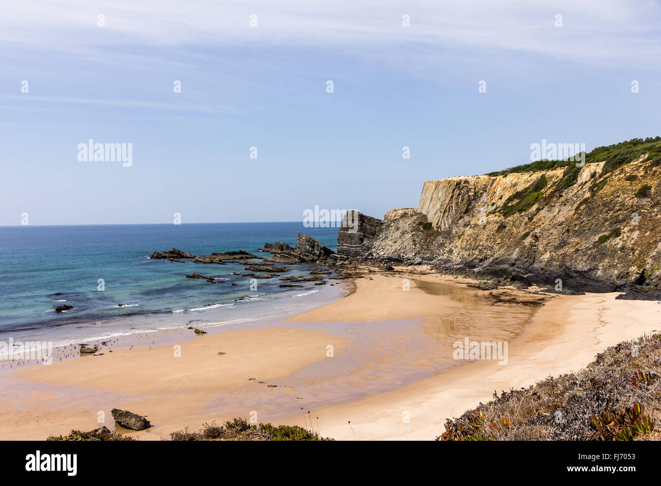 Strand-Passage der Vicentina Route im Alentejo Portugal Stockfoto