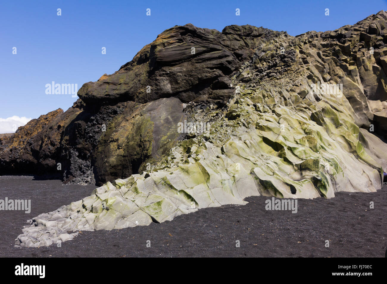 Rock-Formation Vik Beack schwarzen Sand Island Stockfoto