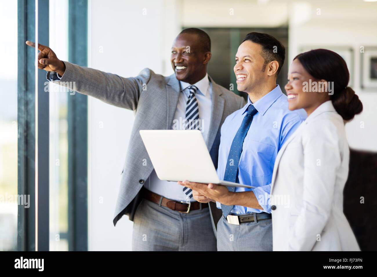 erfolgreiche Business-Gruppe arbeiten in modernen Büros diskutieren Stockfoto