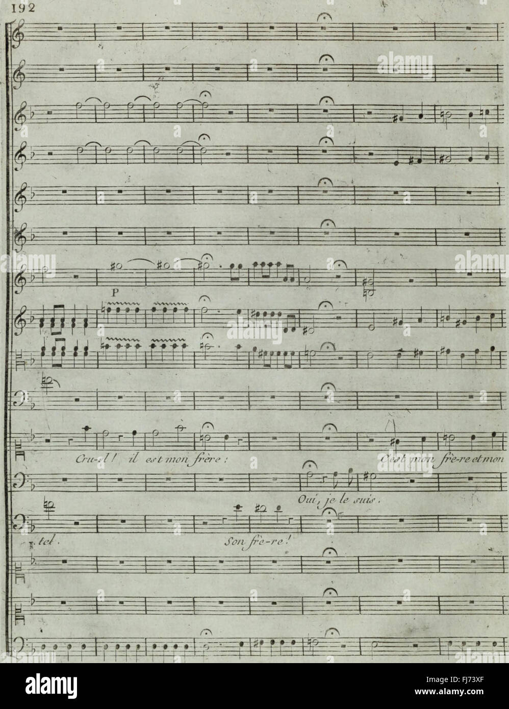 Eine französische Tragödie von Euripides, die sich auf die dramatische und emotionale Geschichte von Iphigenie in Tauris konzentriert, mit Themen wie Familie, Opfer und Erlösung. Stockfoto