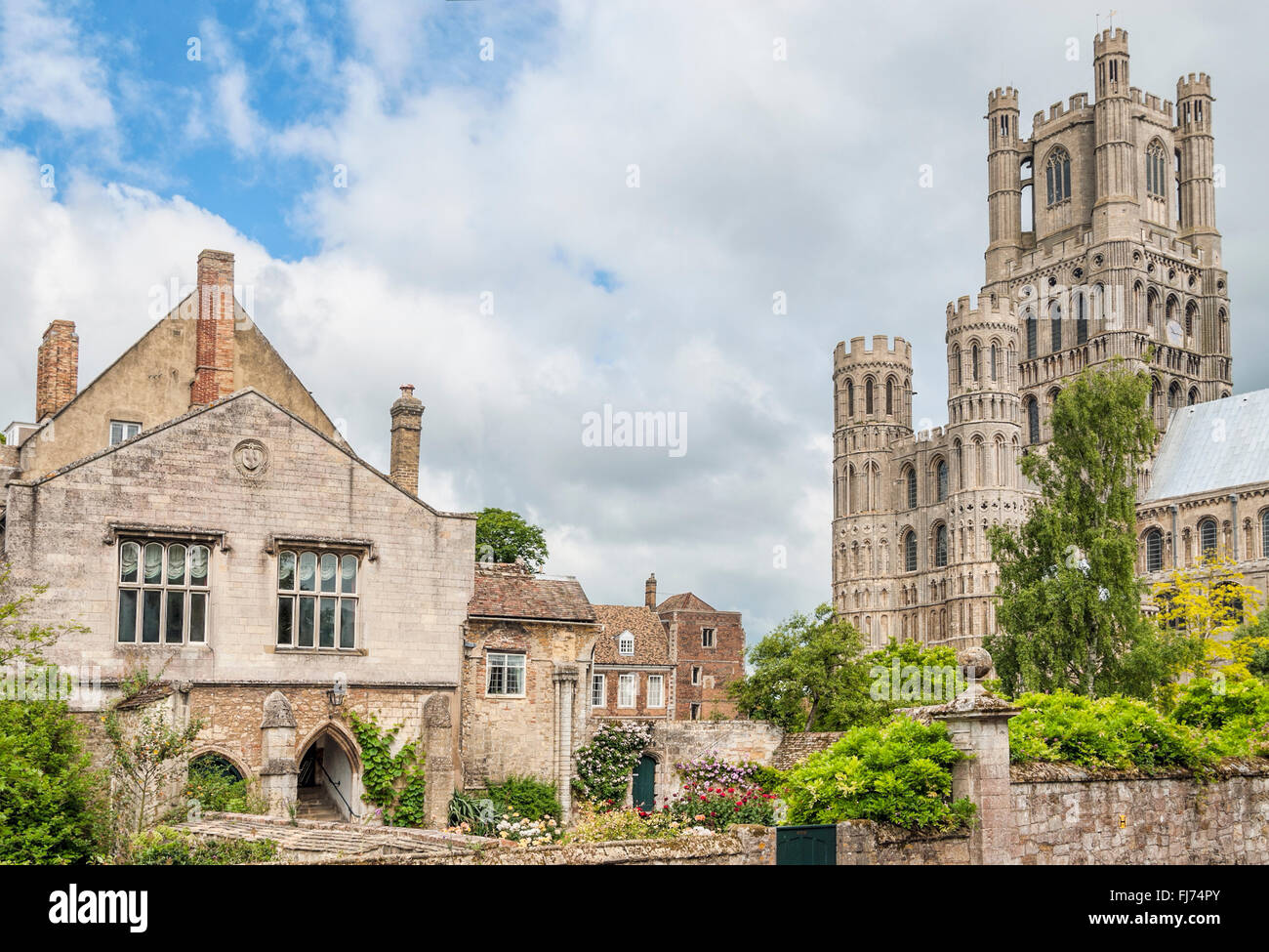 Cathedral Church of Ely, bekannt als die 'Ship of the Fens', Cambridgeshire, England Stockfoto