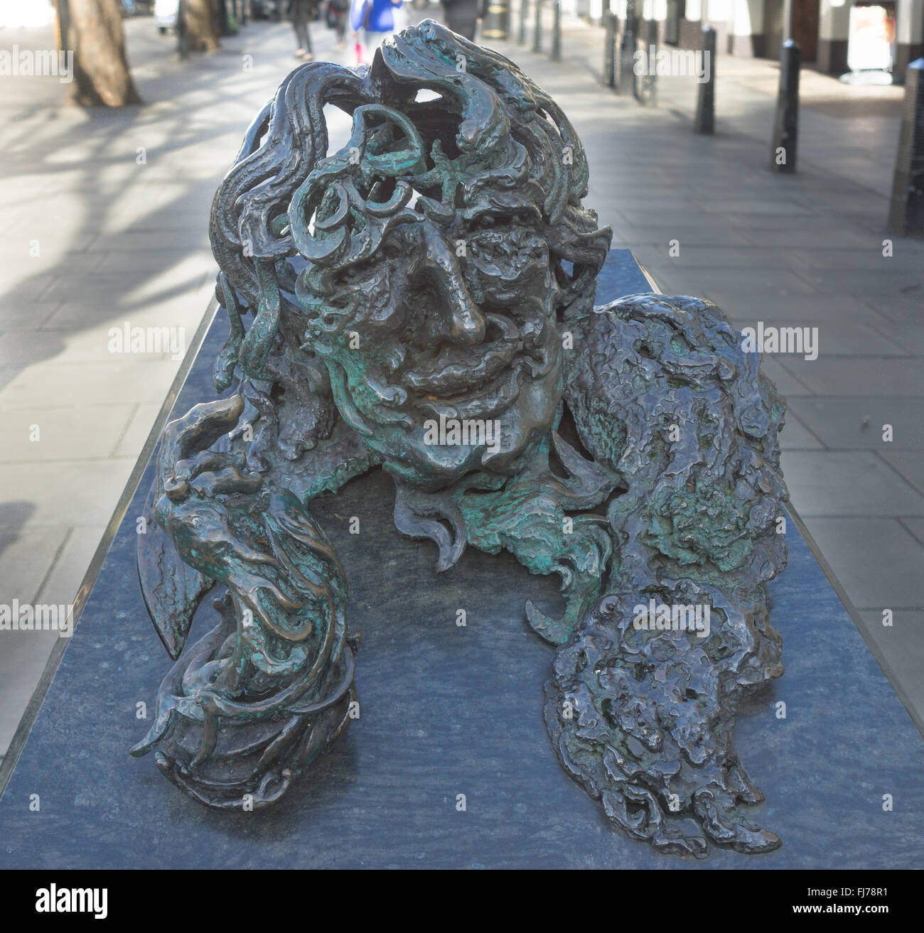 Statue von Oscar Wilde Stockfoto